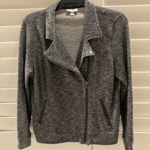 Dress Barn Gray Side Zip-Up Jacket